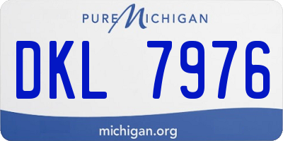 MI license plate DKL7976
