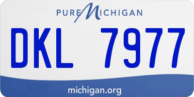 MI license plate DKL7977
