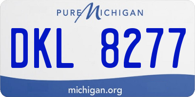 MI license plate DKL8277
