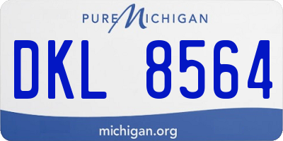 MI license plate DKL8564