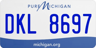 MI license plate DKL8697