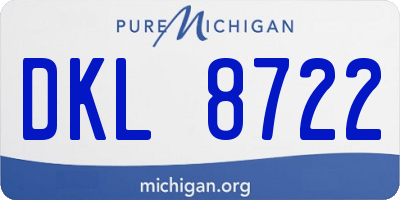 MI license plate DKL8722
