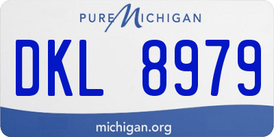 MI license plate DKL8979