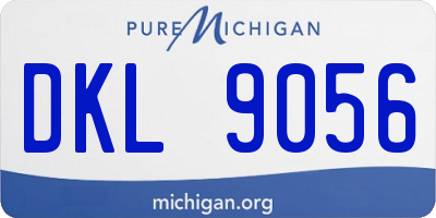 MI license plate DKL9056