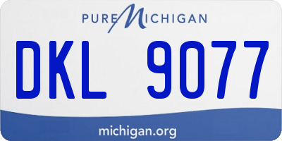 MI license plate DKL9077