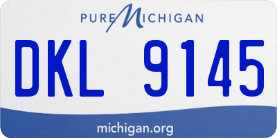 MI license plate DKL9145