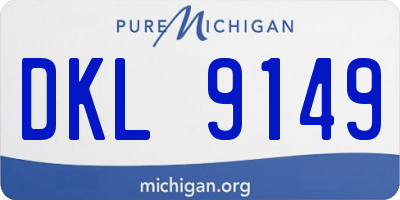 MI license plate DKL9149