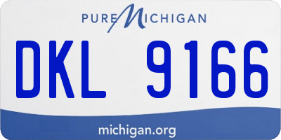 MI license plate DKL9166