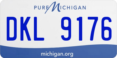 MI license plate DKL9176