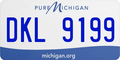 MI license plate DKL9199