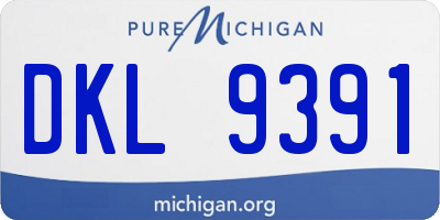 MI license plate DKL9391