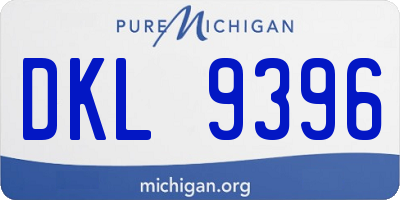 MI license plate DKL9396