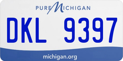 MI license plate DKL9397