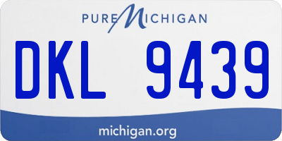 MI license plate DKL9439