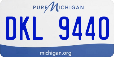 MI license plate DKL9440