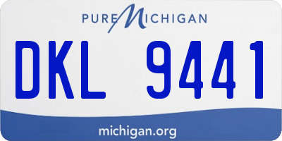 MI license plate DKL9441