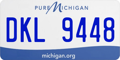 MI license plate DKL9448