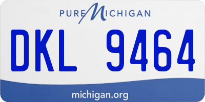 MI license plate DKL9464