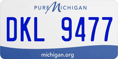 MI license plate DKL9477