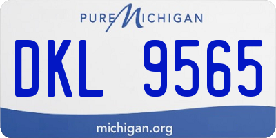 MI license plate DKL9565
