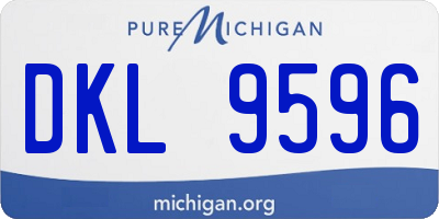 MI license plate DKL9596