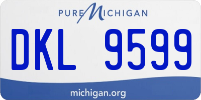 MI license plate DKL9599
