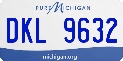 MI license plate DKL9632