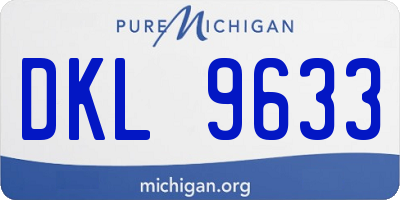 MI license plate DKL9633