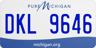MI license plate DKL9646