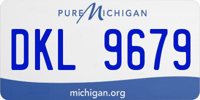 MI license plate DKL9679