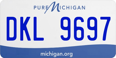MI license plate DKL9697