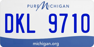 MI license plate DKL9710
