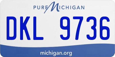 MI license plate DKL9736