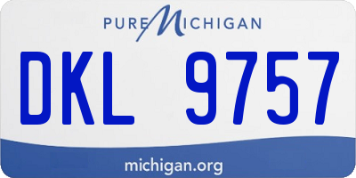 MI license plate DKL9757