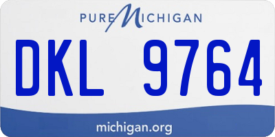 MI license plate DKL9764
