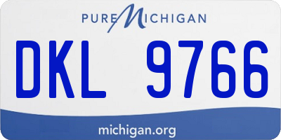 MI license plate DKL9766