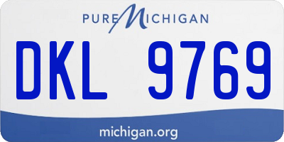 MI license plate DKL9769