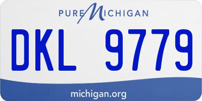 MI license plate DKL9779