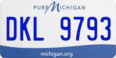 MI license plate DKL9793