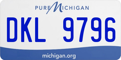 MI license plate DKL9796