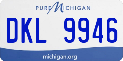 MI license plate DKL9946