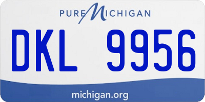 MI license plate DKL9956