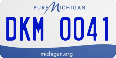 MI license plate DKM0041