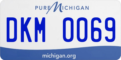 MI license plate DKM0069