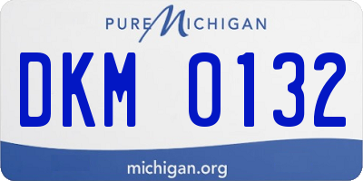 MI license plate DKM0132