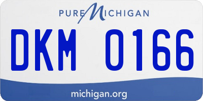 MI license plate DKM0166