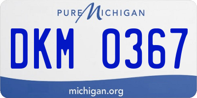 MI license plate DKM0367