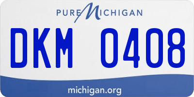 MI license plate DKM0408
