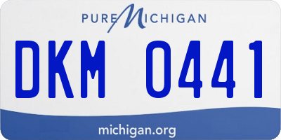 MI license plate DKM0441