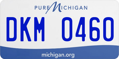 MI license plate DKM0460